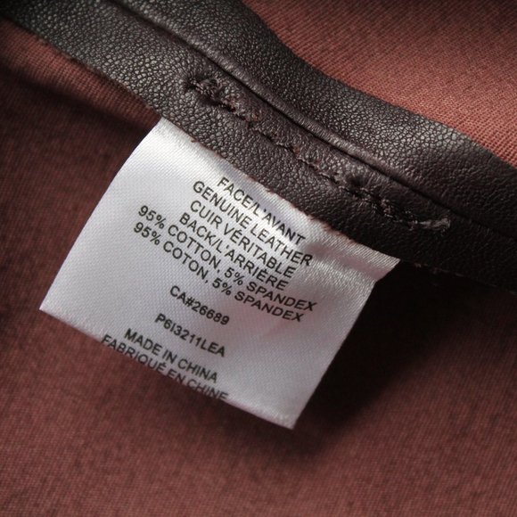 Parker Becker Genuine Leather Pant Oxford Blood Size XS P6I3211LEA BNWOT - Picture 7 of 7